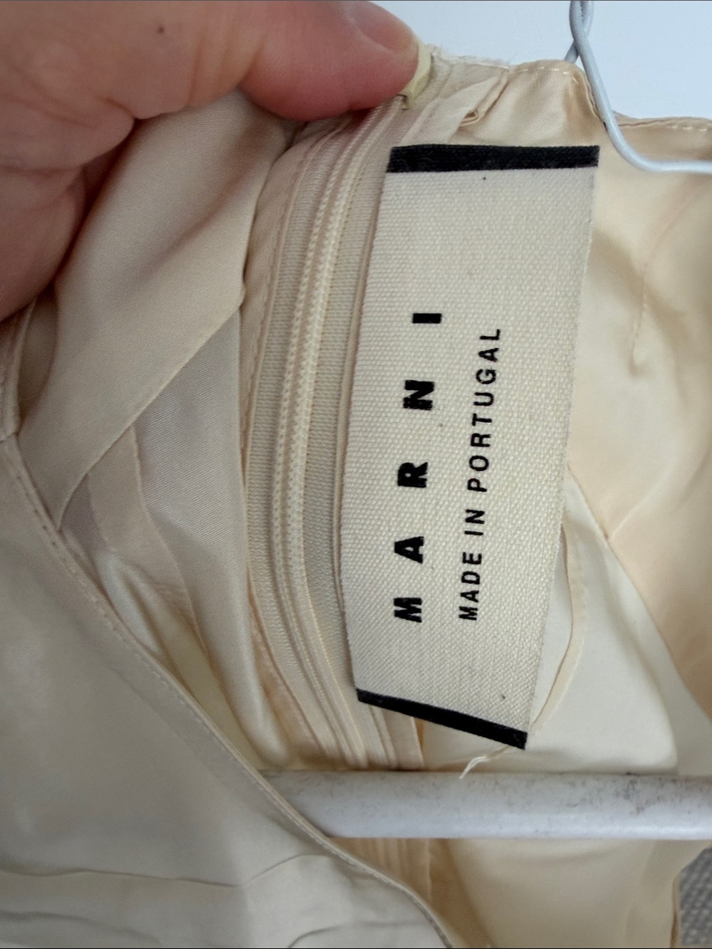 Marni Soft Cream Satin Slip Top